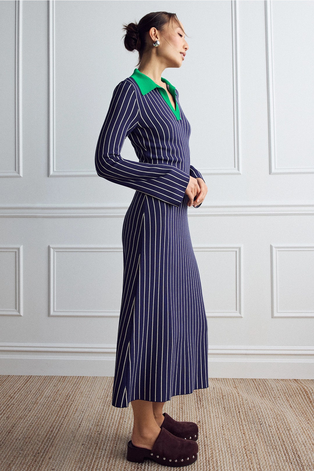 Reade Pinstripe Knit Dress by SIMONMILLER 1