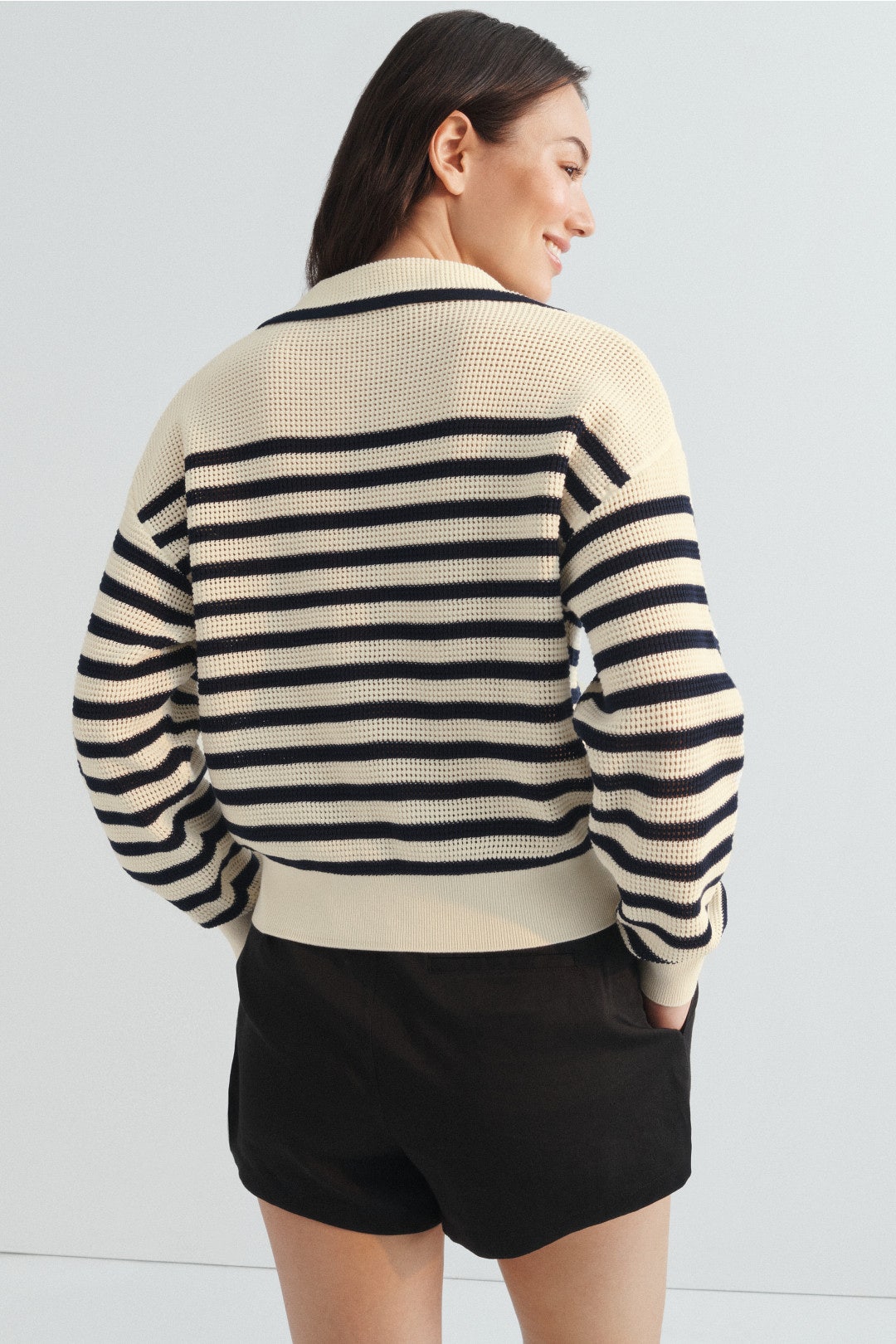 Granville Striped Collared Sweater by Vanessa Bruno 2