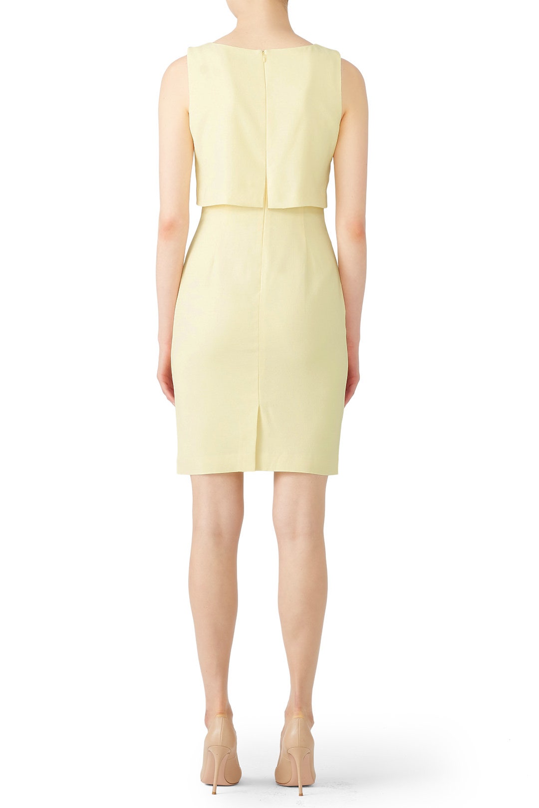 Yellow Grommet Sheath by Badgley Mischka 1