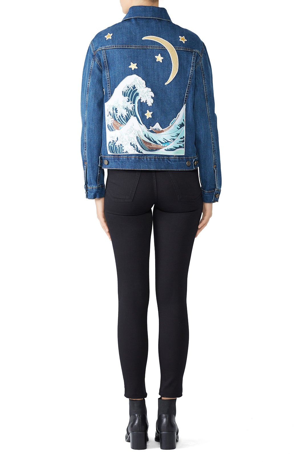 The Great Wave Denim Jacket by Denim & Bone 1