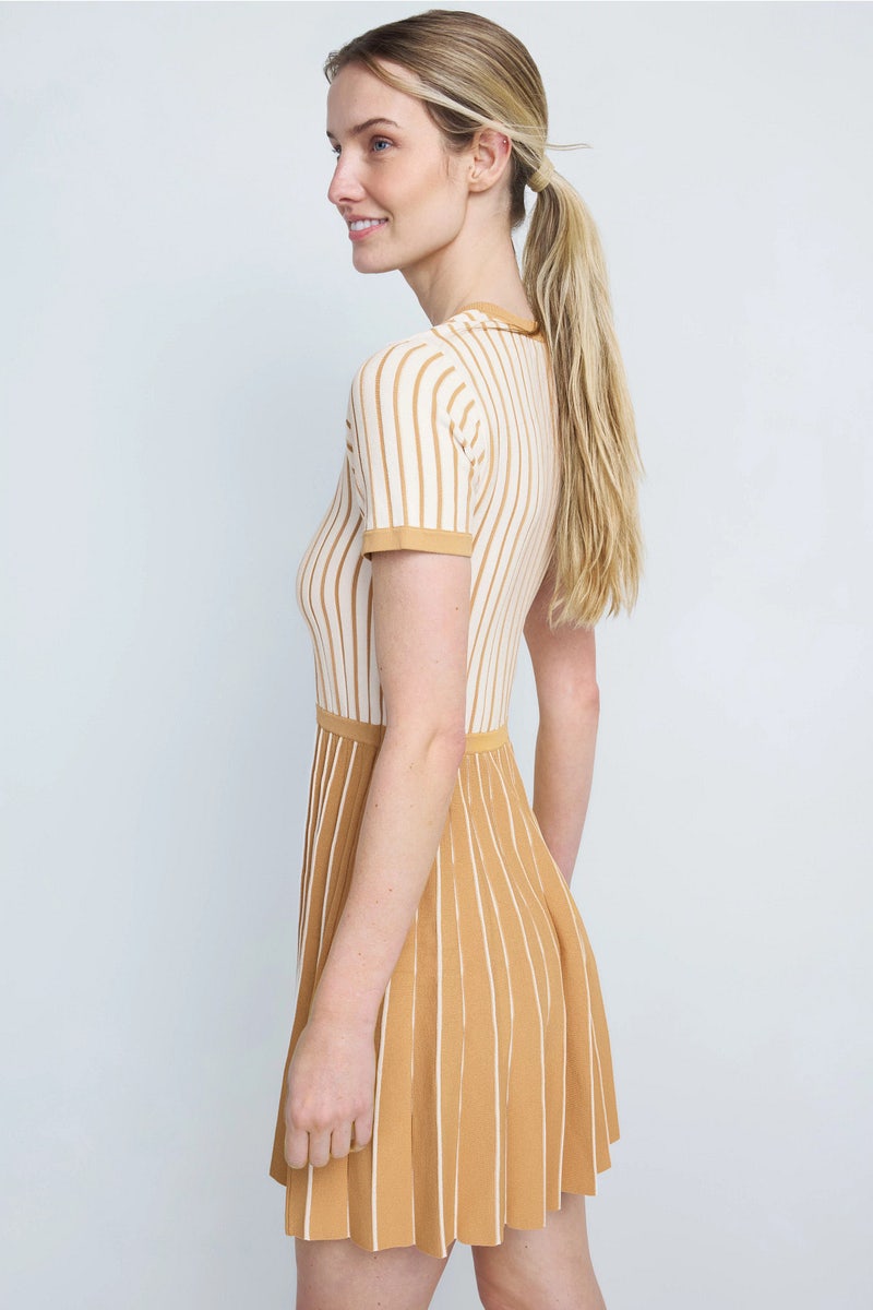 Sandy Ribbed Wool Midi Dress by Reiss | Rent the Runway