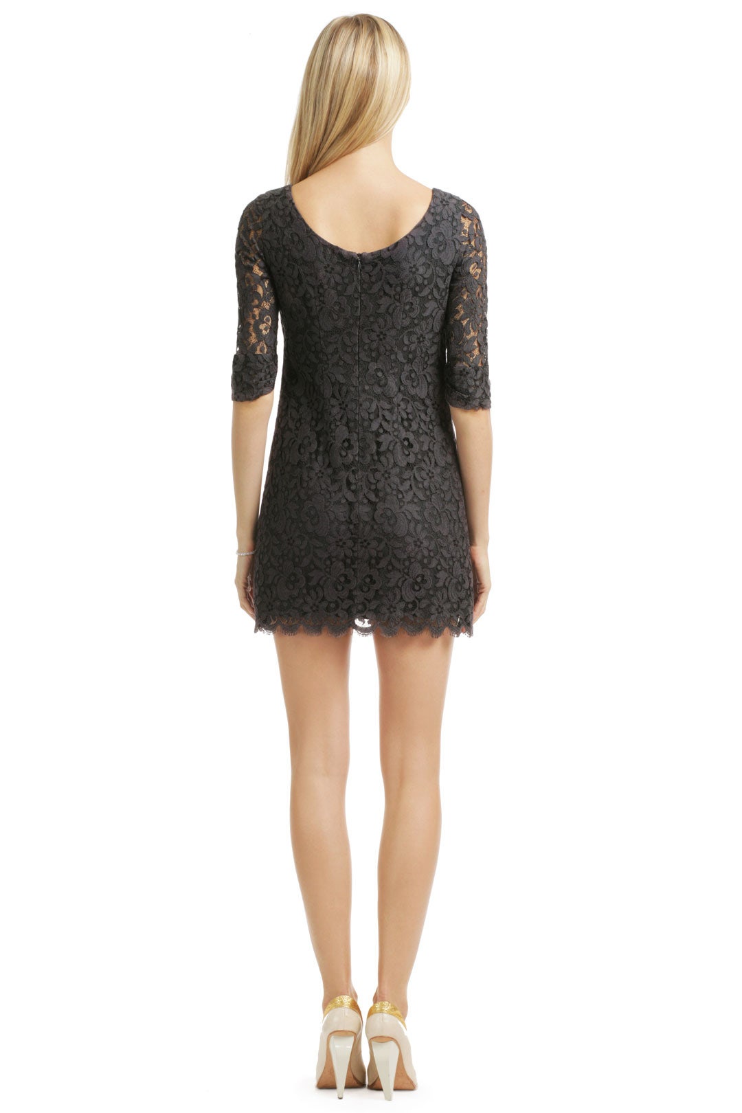 Hayley Lace Ruched Shift by Shoshanna 1