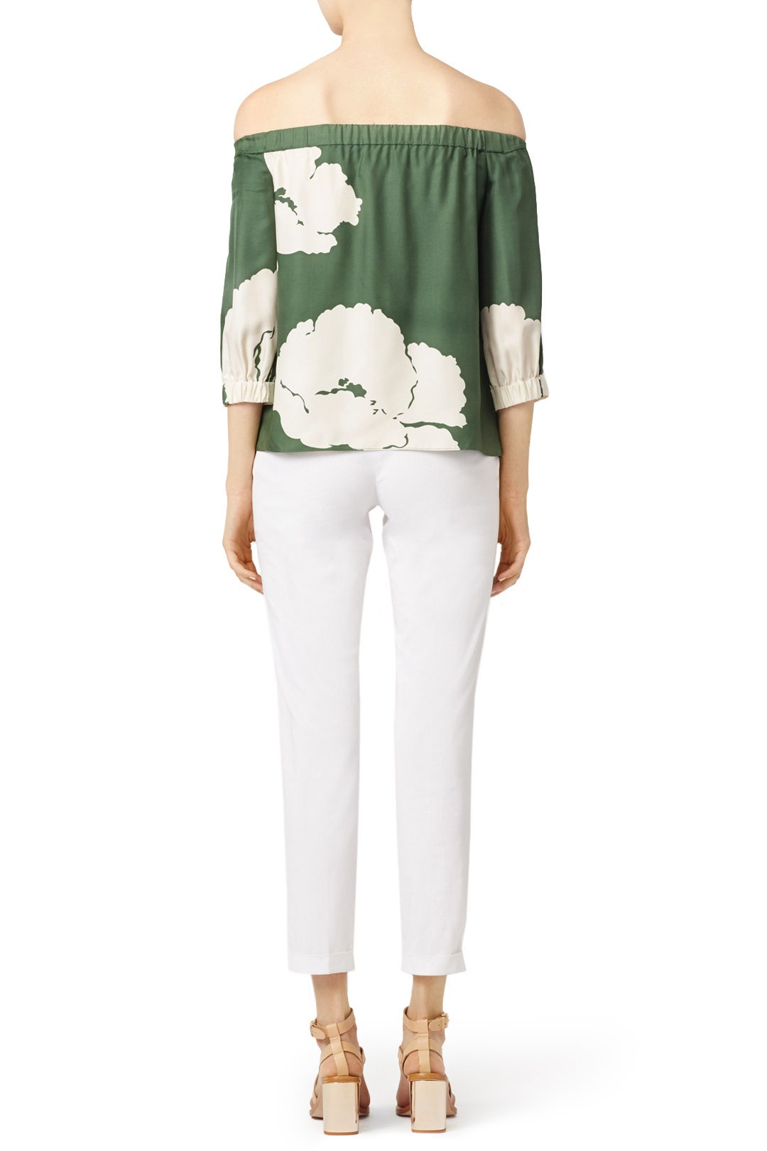 Amara Print Off The Shoulder Top by Tibi 2