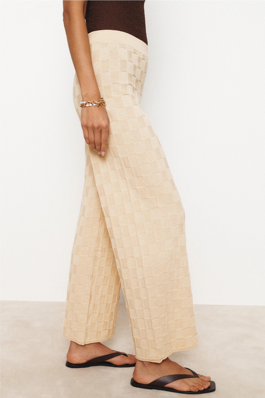Natural Basketweave Knit Pants by Zulu & Zephyr 2