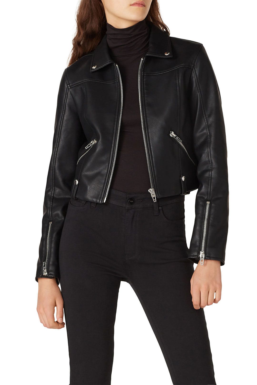 Over the Moon Faux Leather Jacket by BLANKNYC 2
