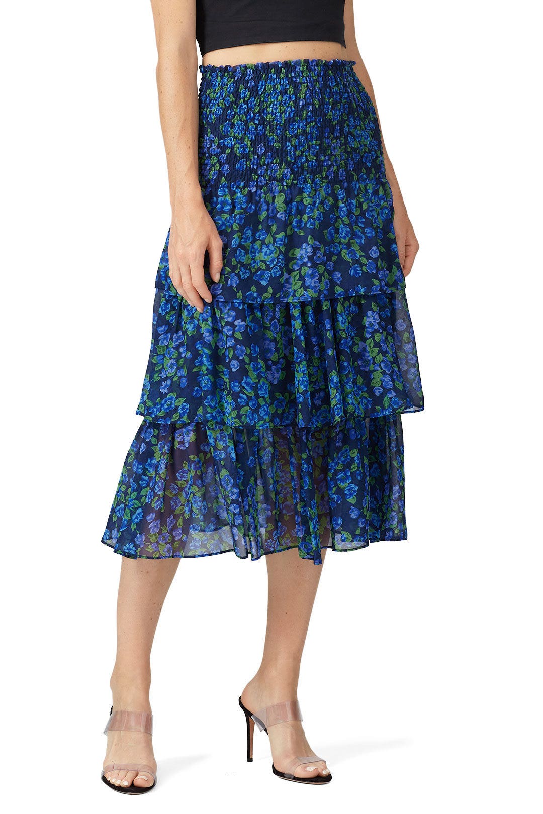 Floral Tiered Skirt by The Kooples 1