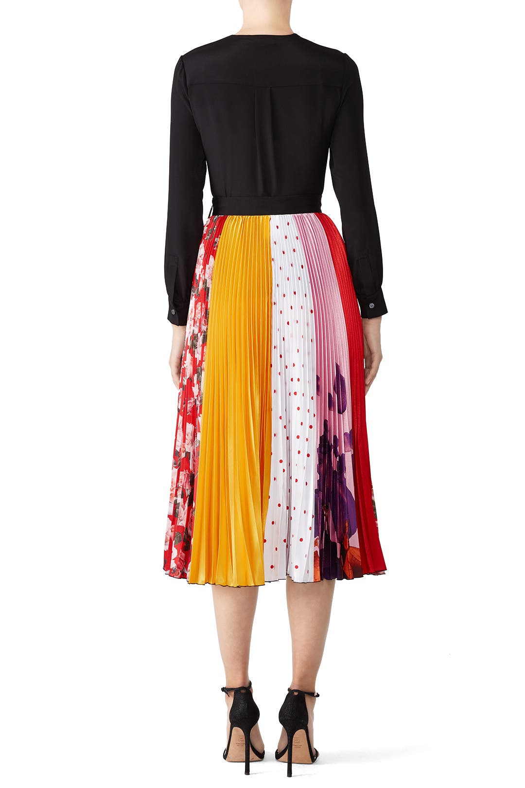 Patchwork Midi Skirt by MSGM | Rent the Runway