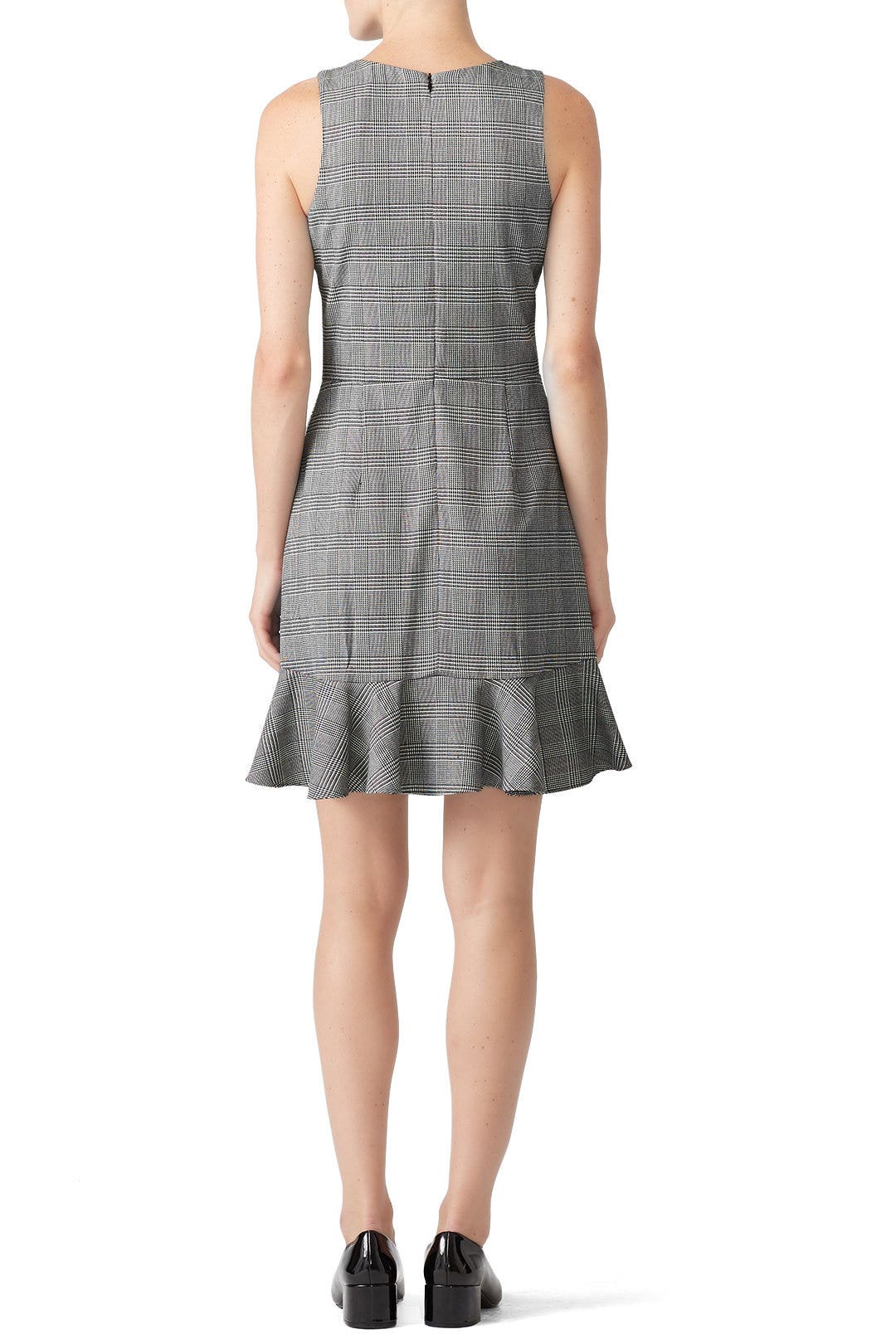 Plaid Ruffle Hem Dress by Slate & Willow 2