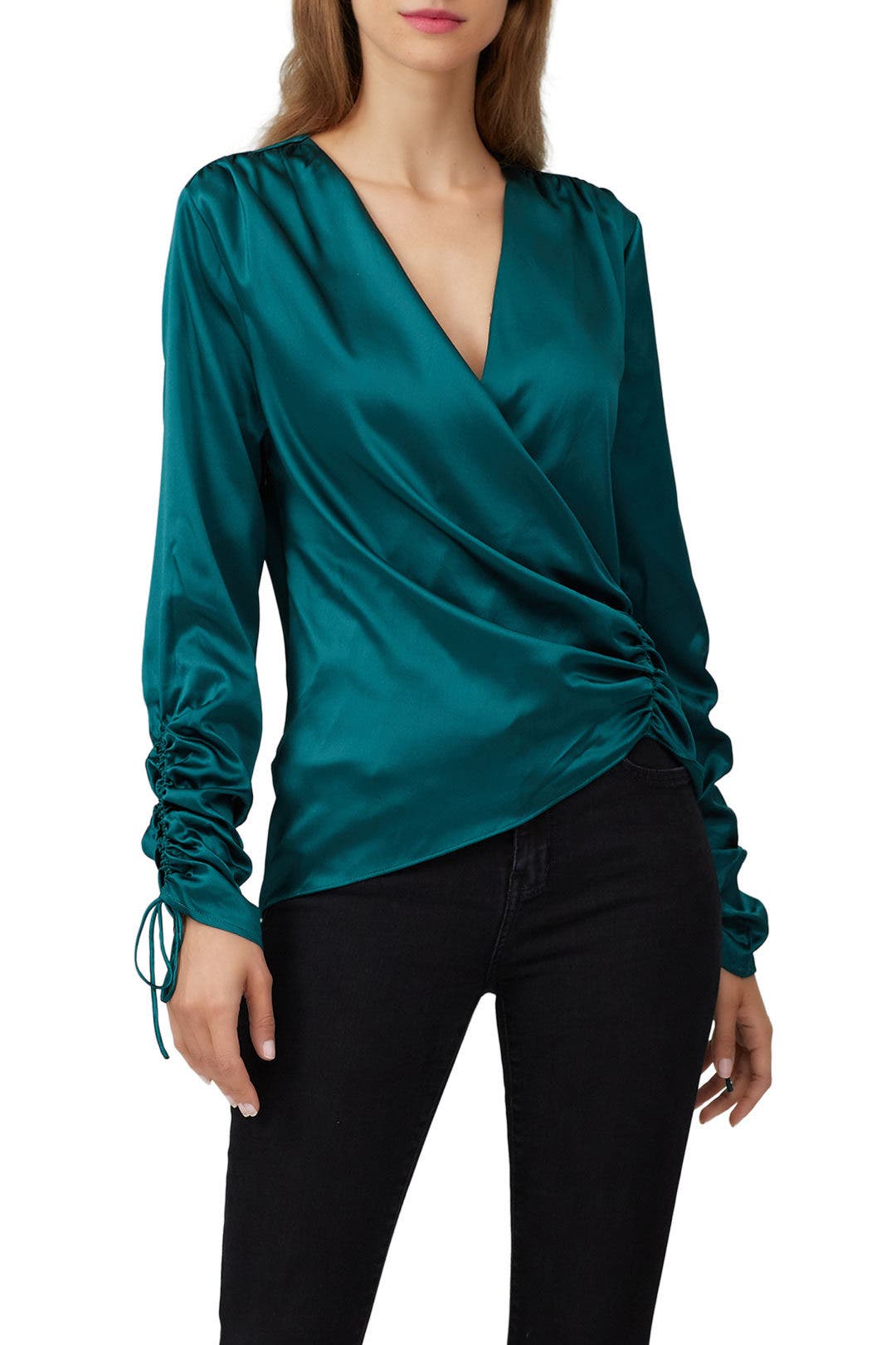 Green Asymmetric Blouse by SIMKHAI | Rent the Runway