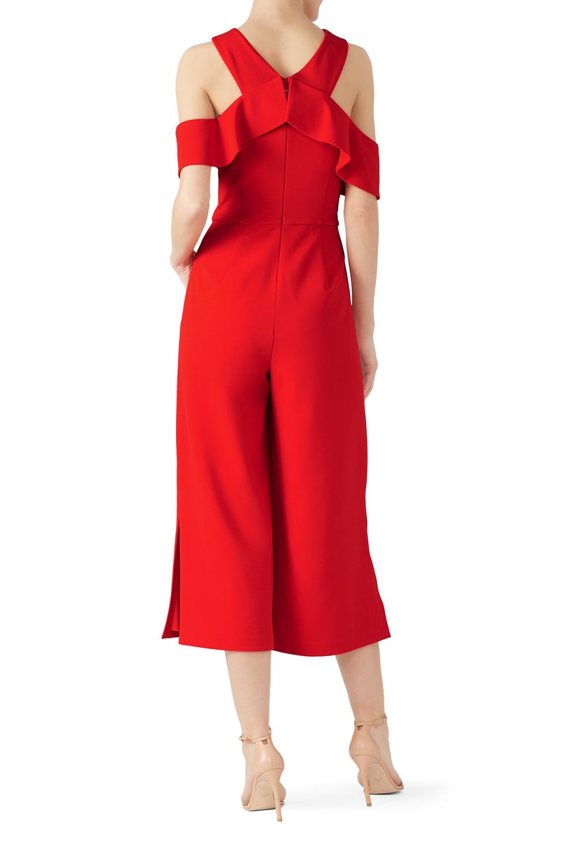 Cross Front Ruffle Jumpsuit by Slate & Willow - Photo 1