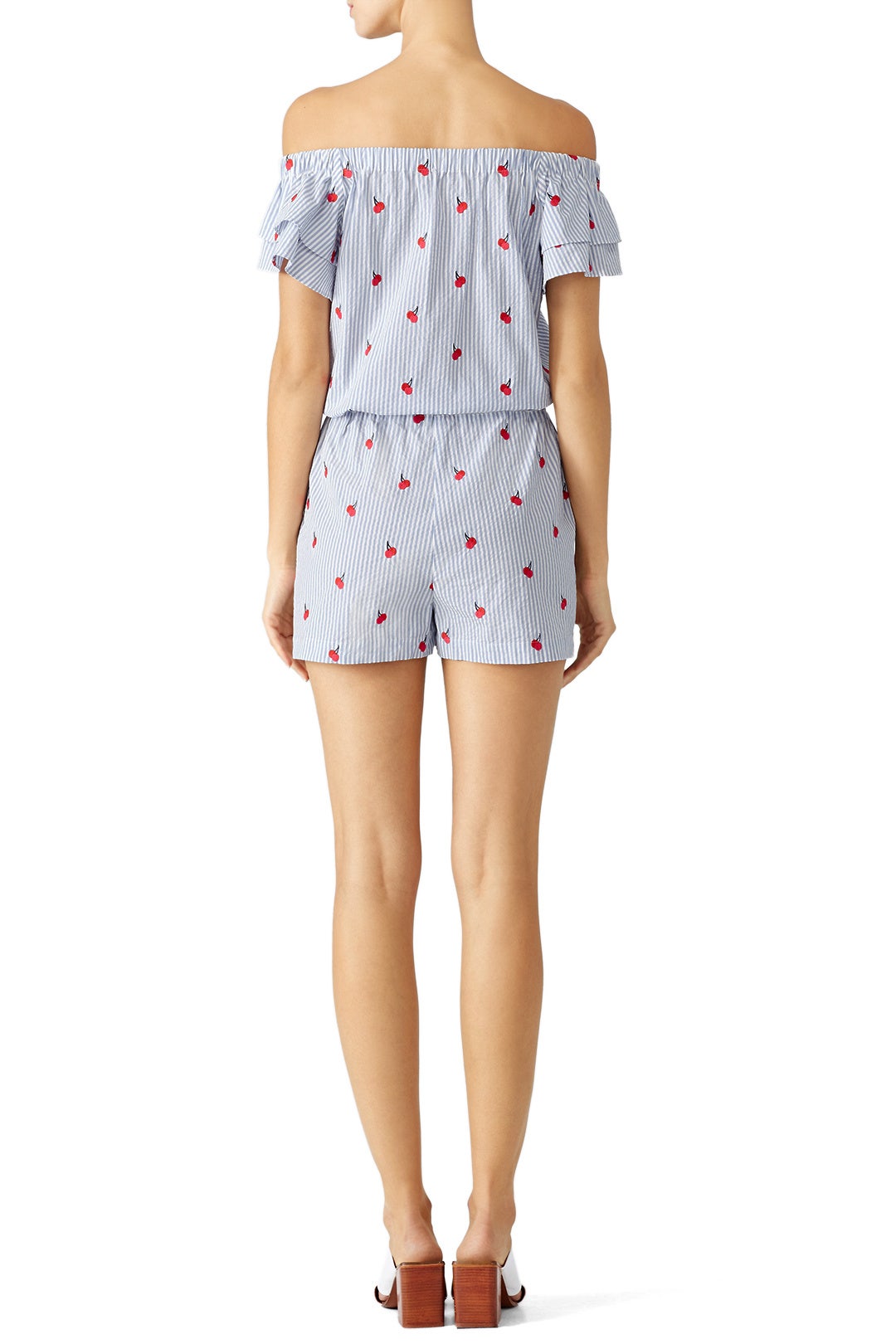 Cherry Orchard Ruffle Romper by Draper James 1