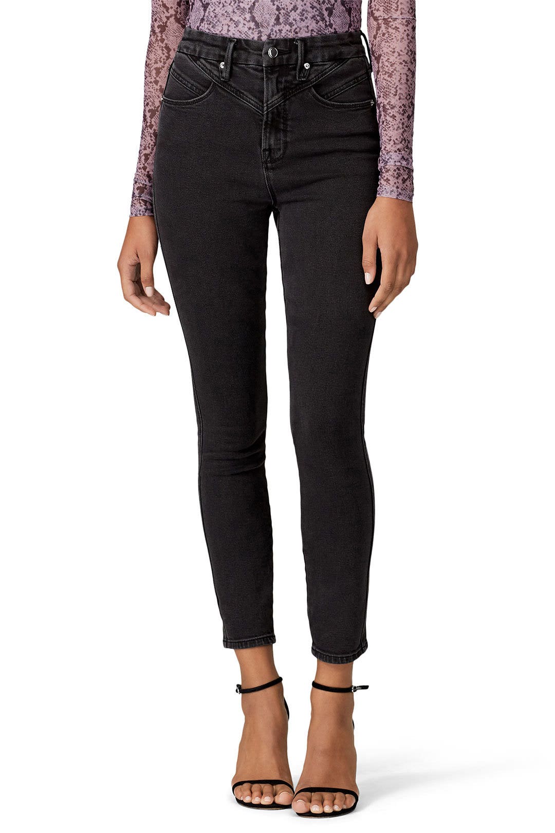 Good Yoke Curve Skinny Jeans by GOOD AMERICAN 1