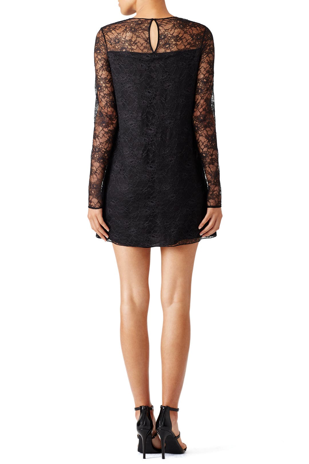 Black Lace Micro Dot Dress by Jason Wu Collection | Rent the