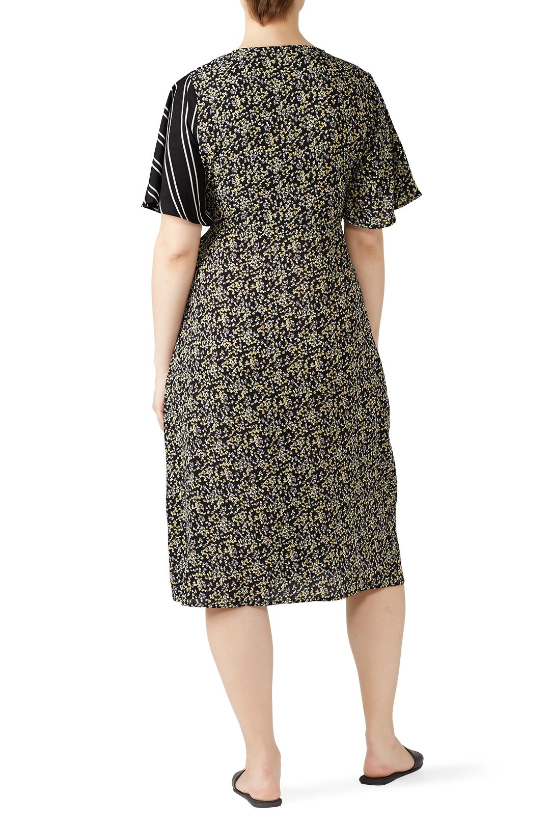 Mixed Print Midi Dress by LOST INK 1