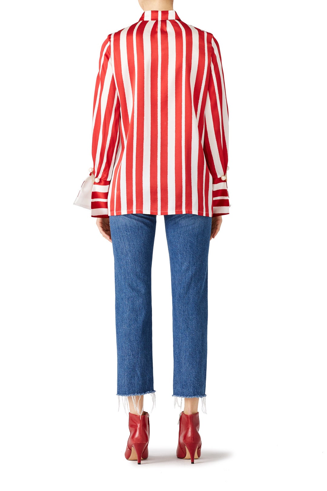 Aspen Candy Striped Blouse by Mother of Pearl 1