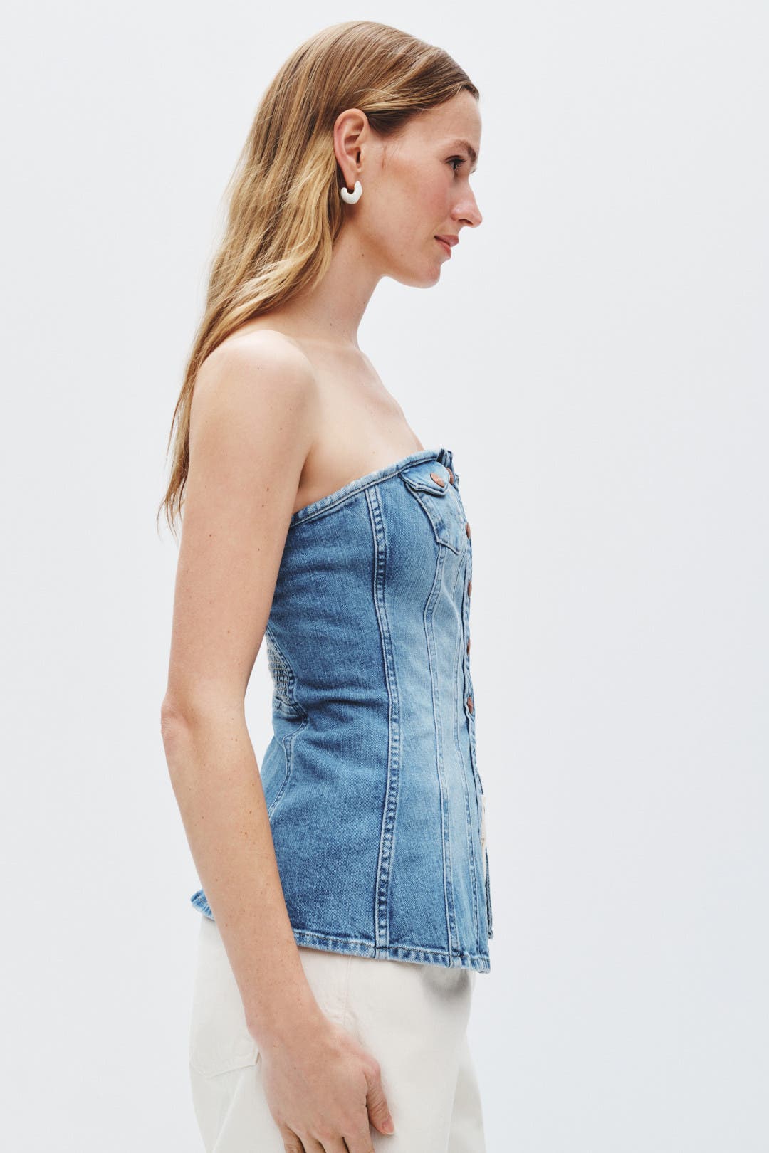 Denim Bustier by WRANGLER | Rent the Runway