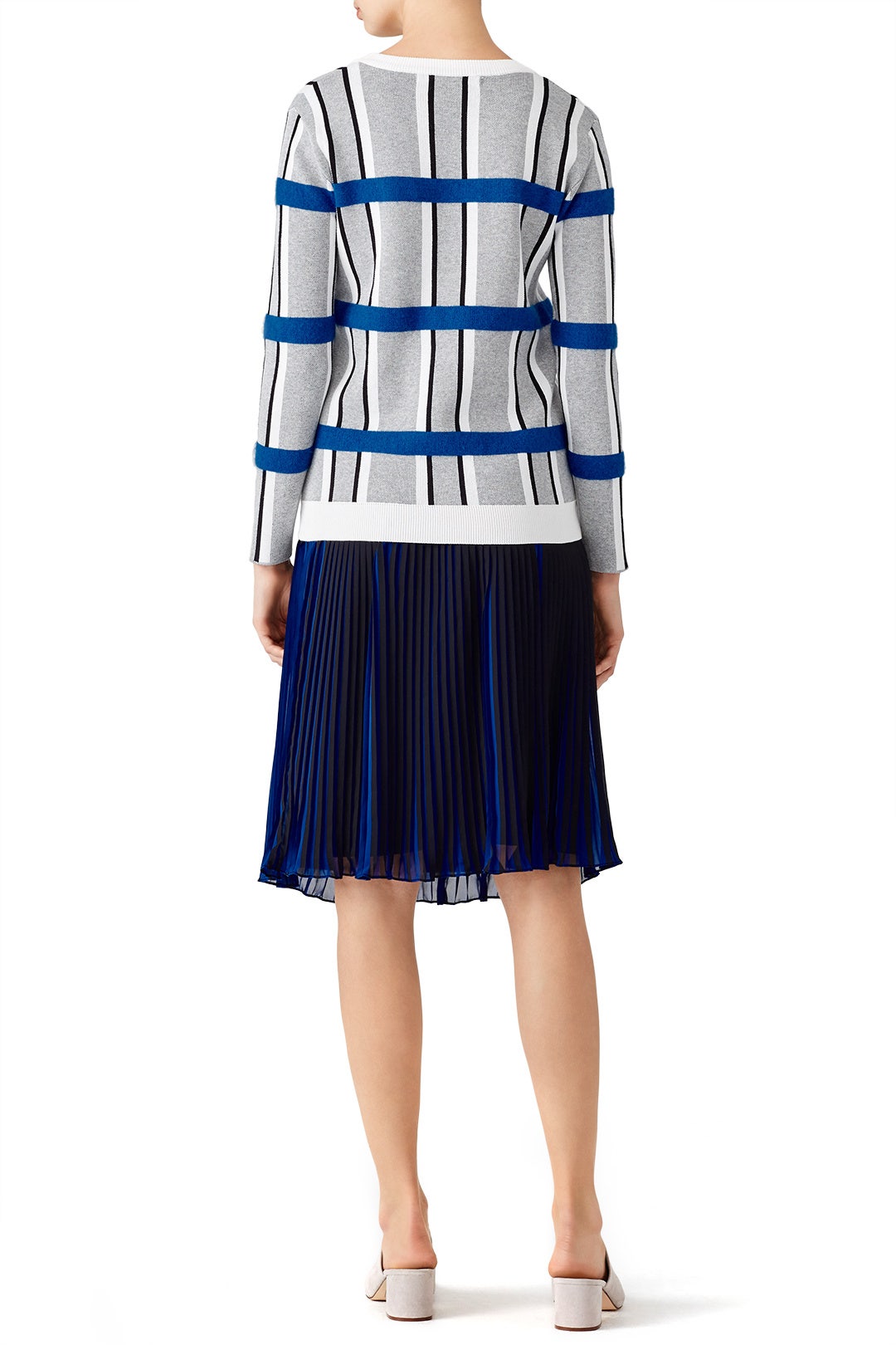 Grid Printed Sweater by English Factory 2