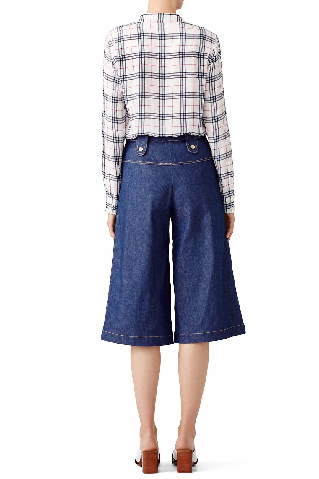 Plaid Adalyn Top by Equipment 1