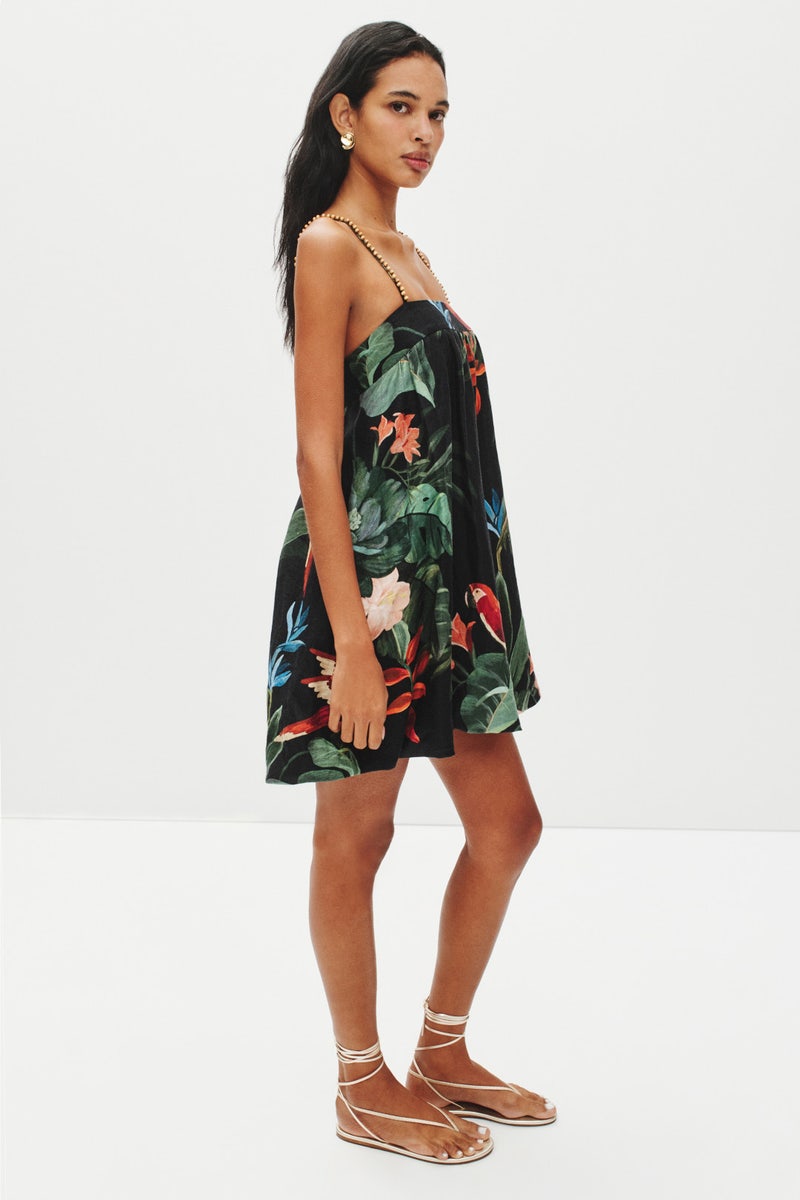 Midnight Macaw Fiesta Mini Dress by FARM Rio - Photo 1
