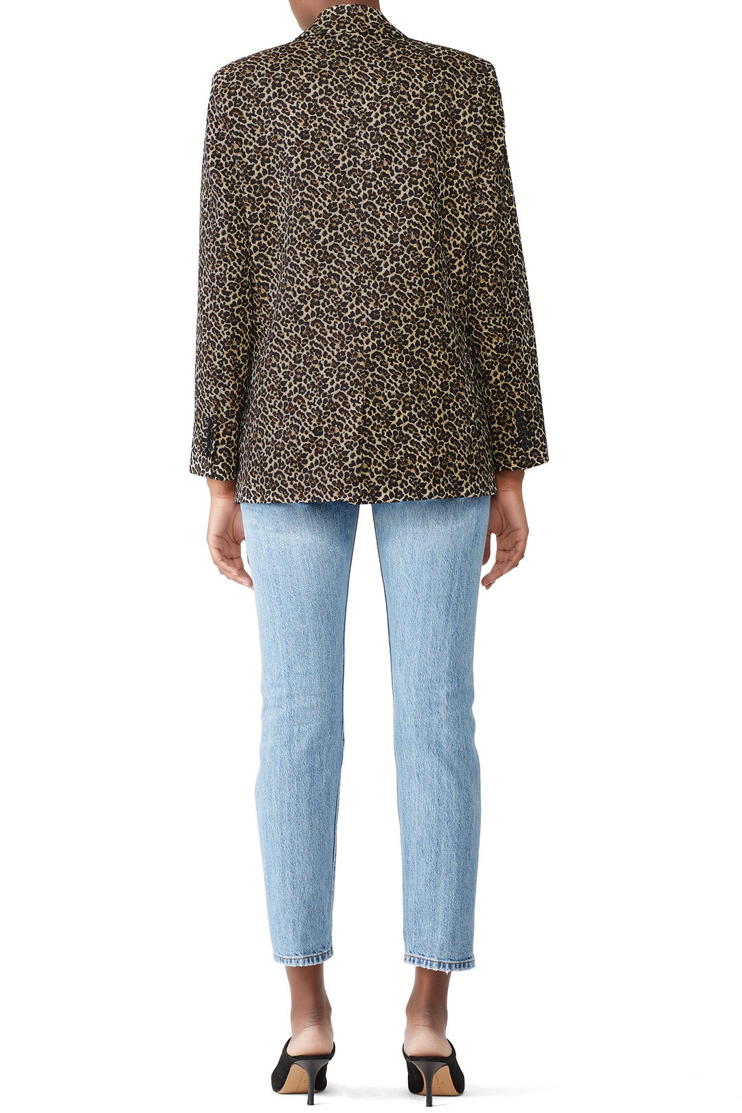 Leopard Double Breasted Blazer