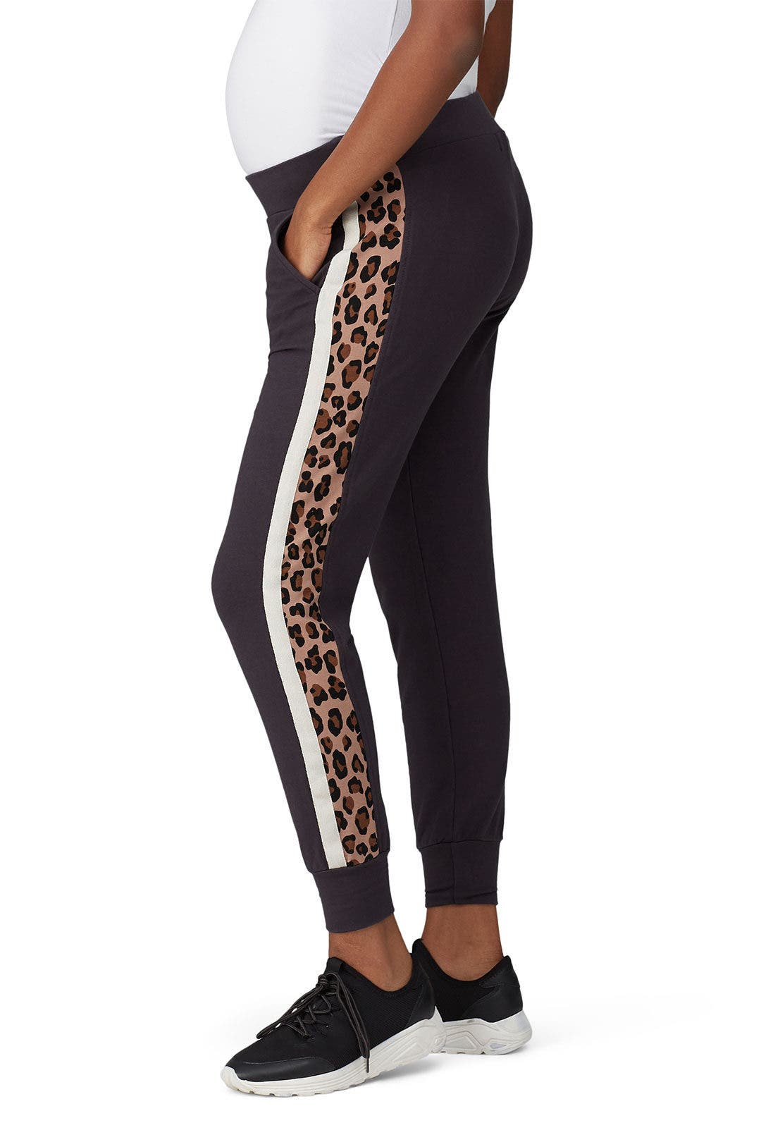 Leopard Sporty Maternity Sweatpants by MONROW 1