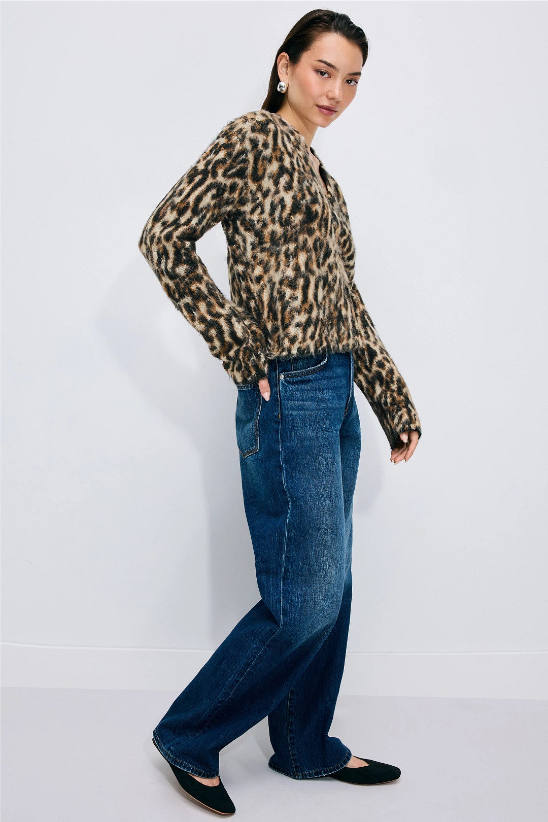 Leopard Print Cardigan by Peter Som x RTR 1