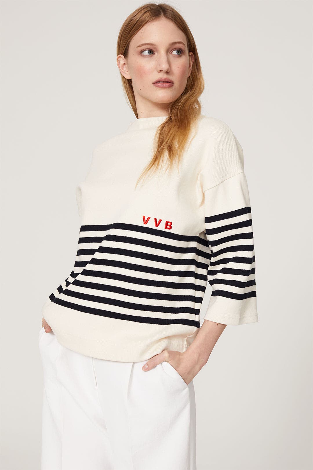 Striped T-Shirt by Victoria Victoria Beckham | Rent the Runway
