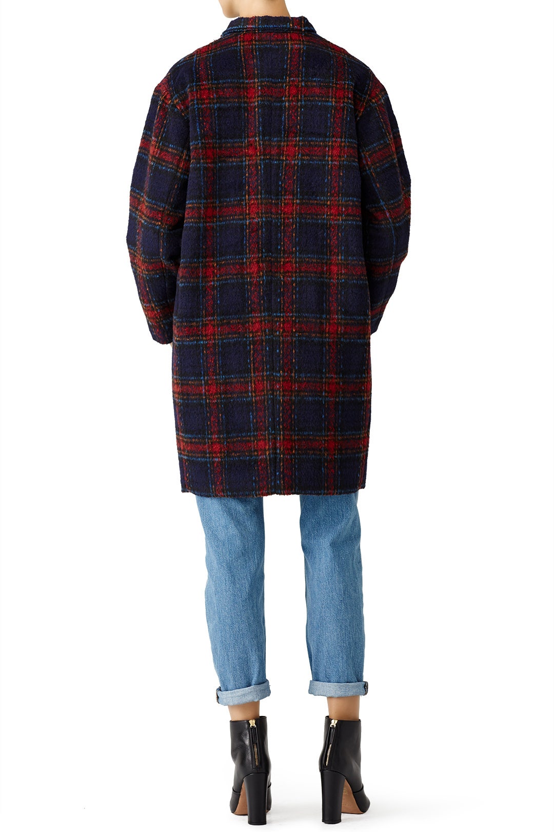 Addison Plaid Cocoon Coat by Ellie Mae 1