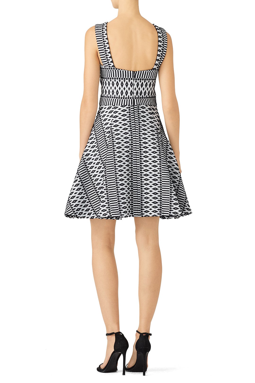 Cross Neck Flare Dress by Hunter Bell 2