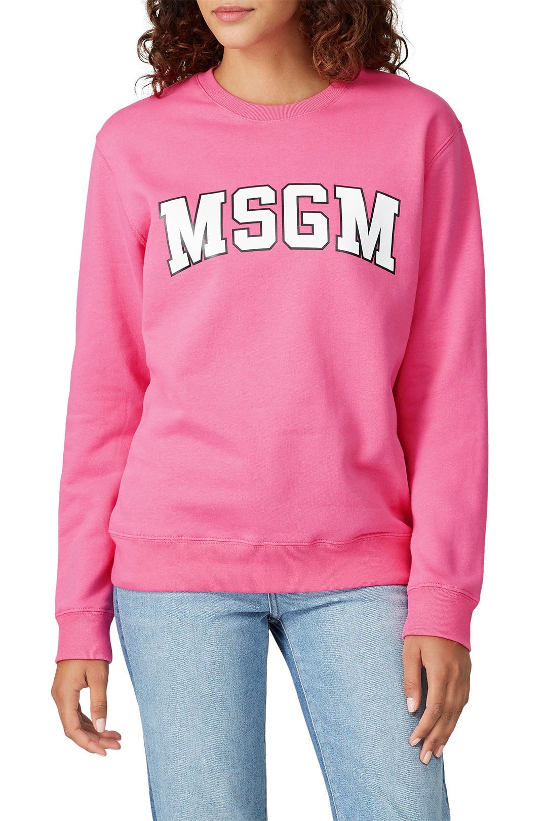 Sweatshirt Maglia Msgm MSGM White Maglia Sweater HBX HYPEBEAST 為