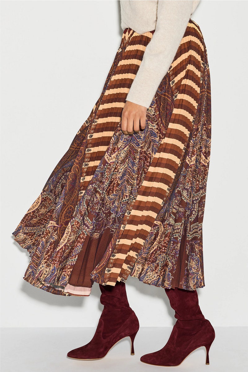 Shayna High Waist Pleated Midi Skirt by Ulla Johnson - Photo 1