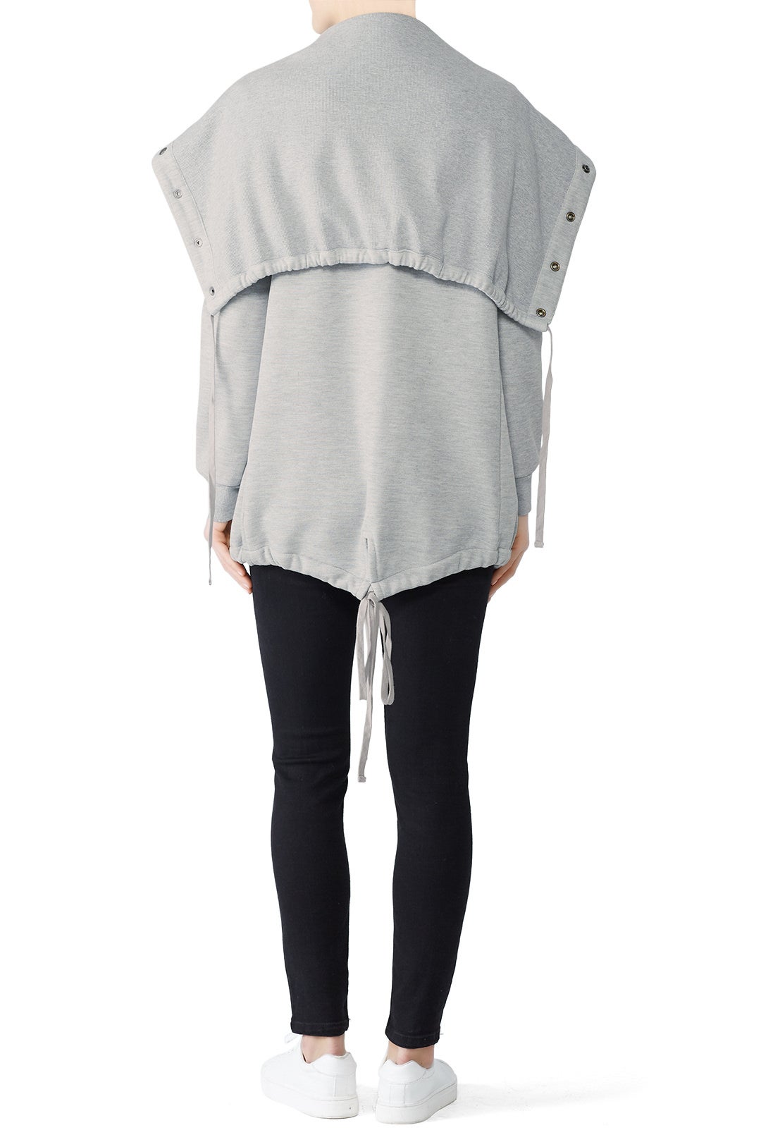 Salt And Pepper Open Sweatshirt by BLANKNYC 2