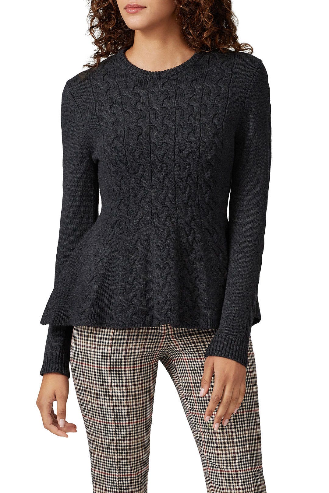 Grey Peplum Sweater by Jason Wu x RTR 1