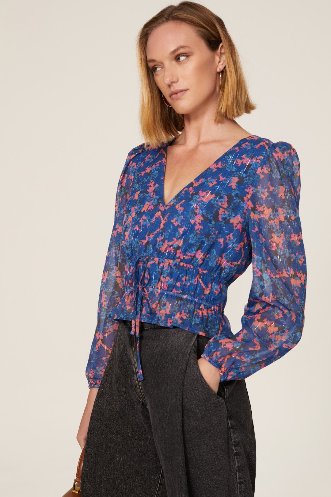 Deep V Tie Front Top by Louna 1