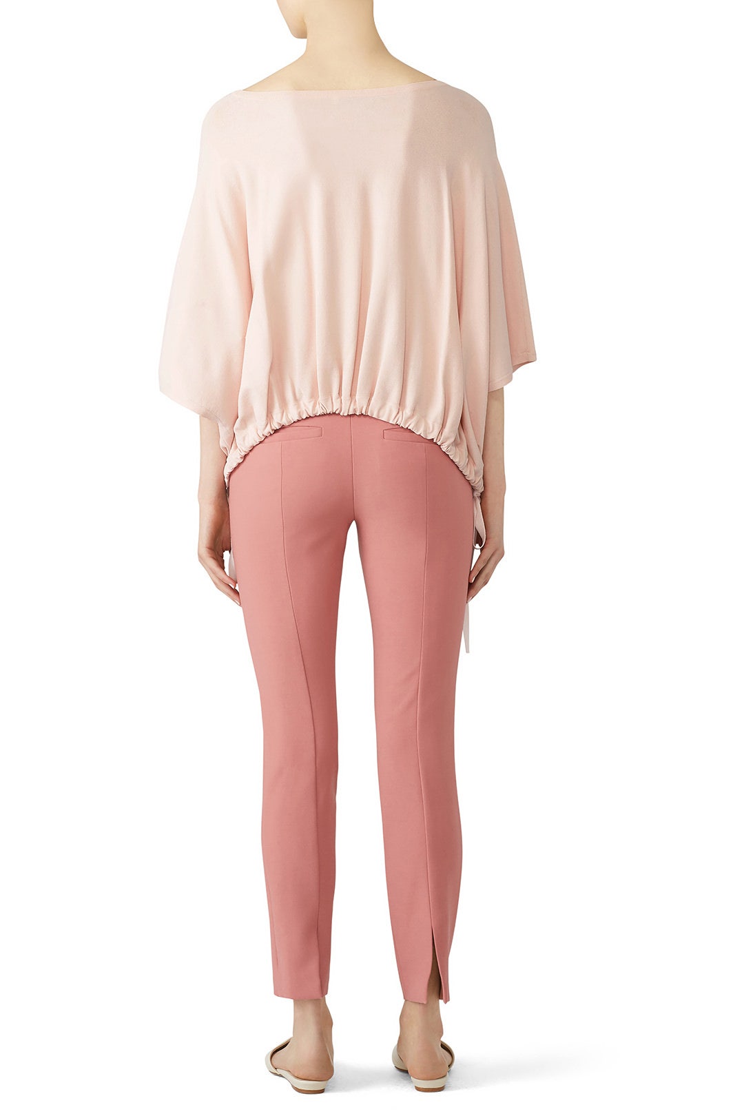 Pink Tie Hem Top by Milly 1