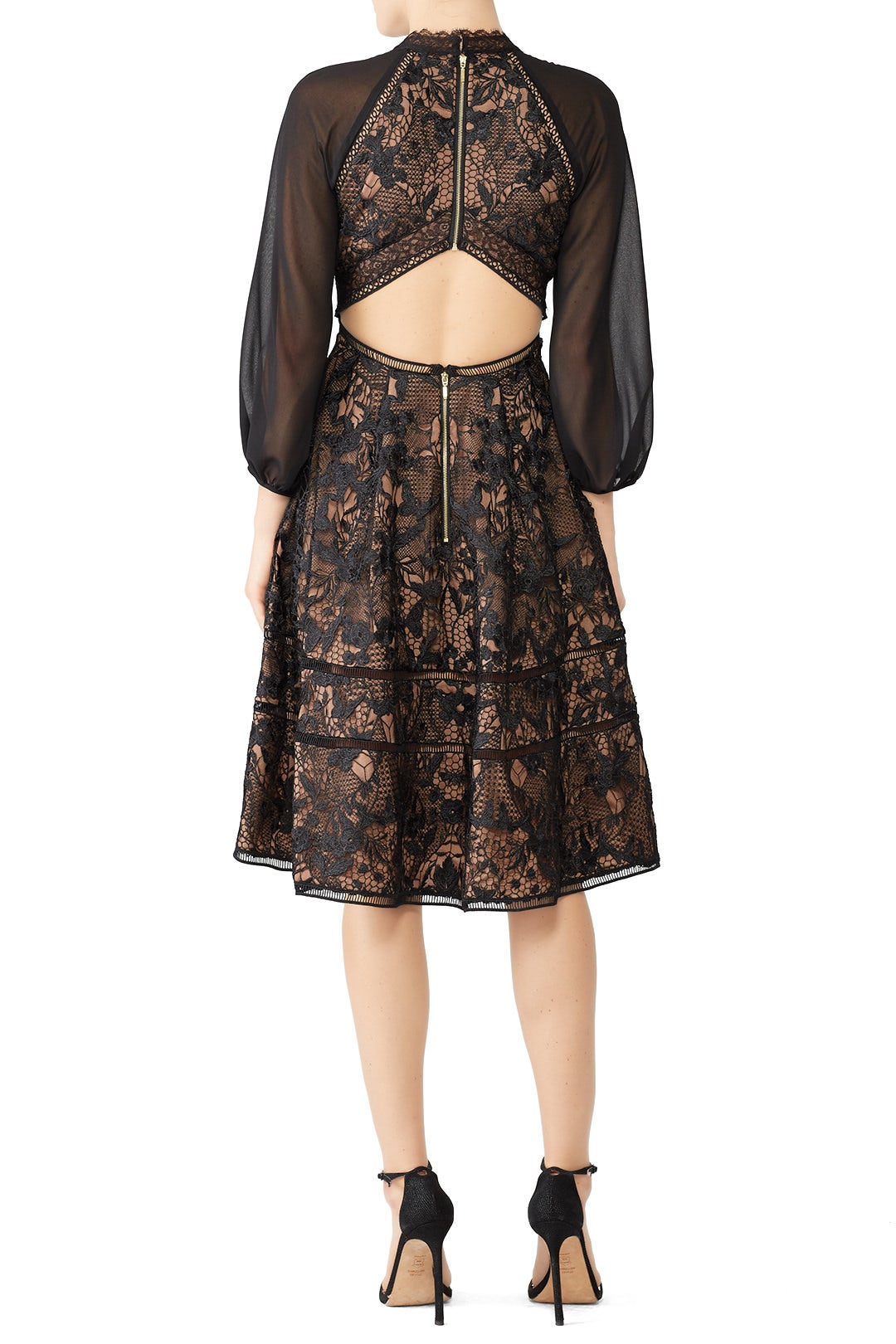 Guipure Cocktail Dress by Marchesa Notte 1