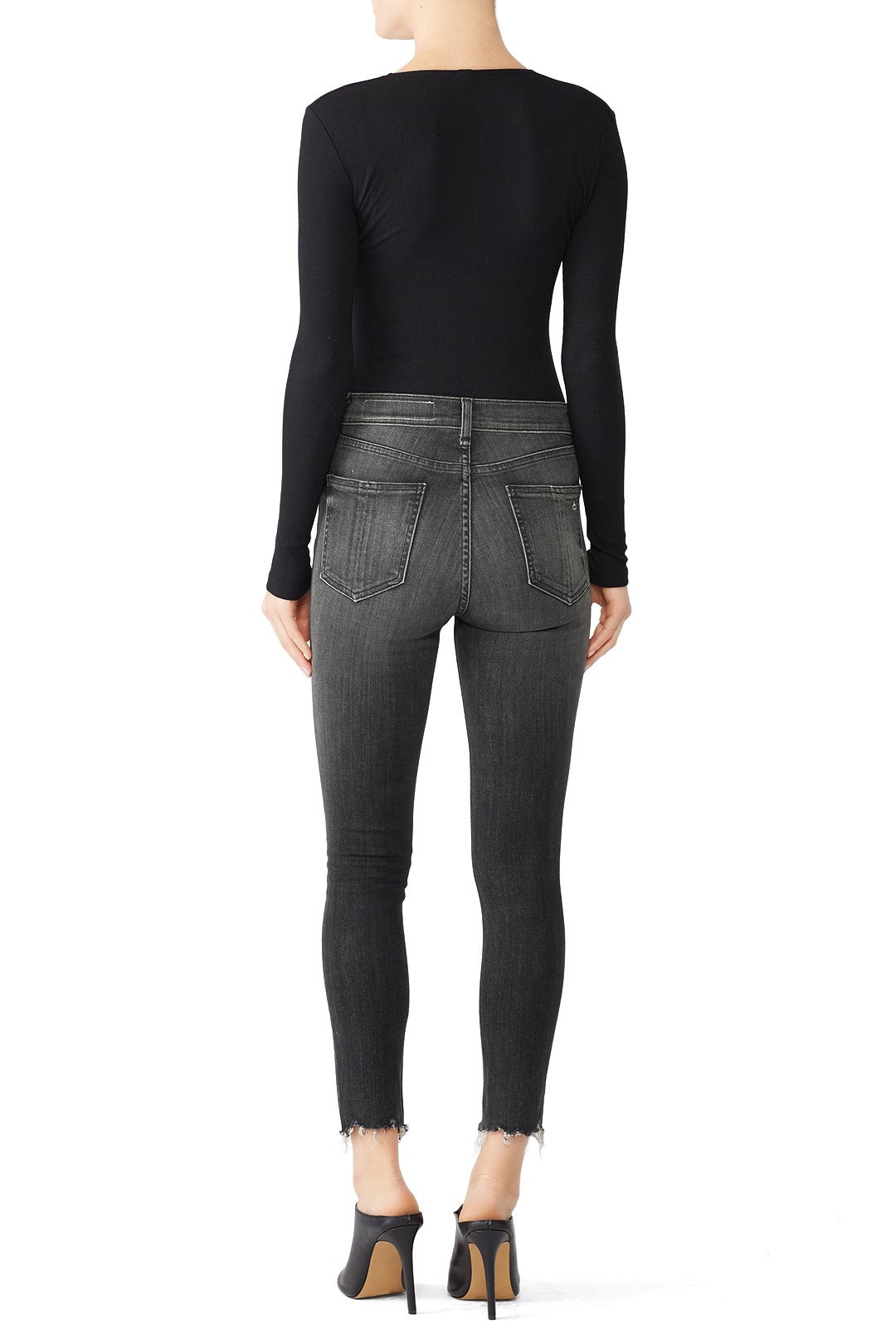 Grey High Rise Ankle Skinny Jeans by rag & bone JEAN 2