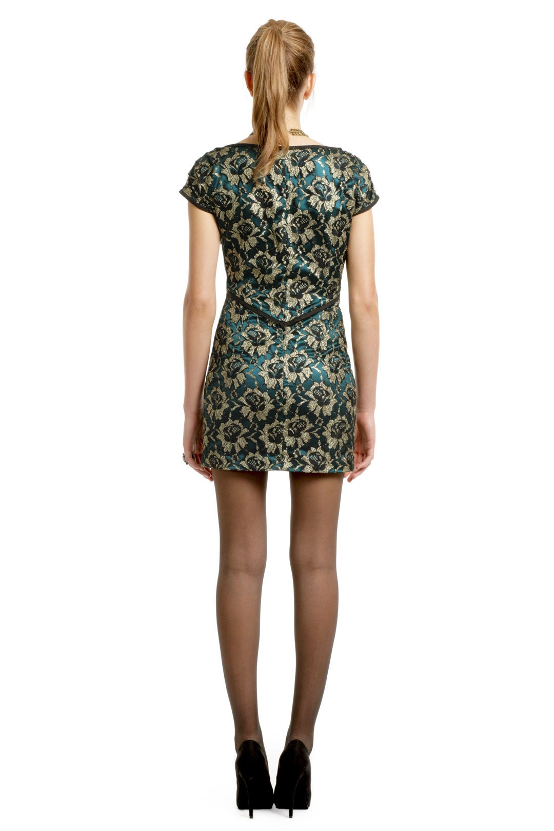 Golden Leaf Teacup Dress by Radenroro 1