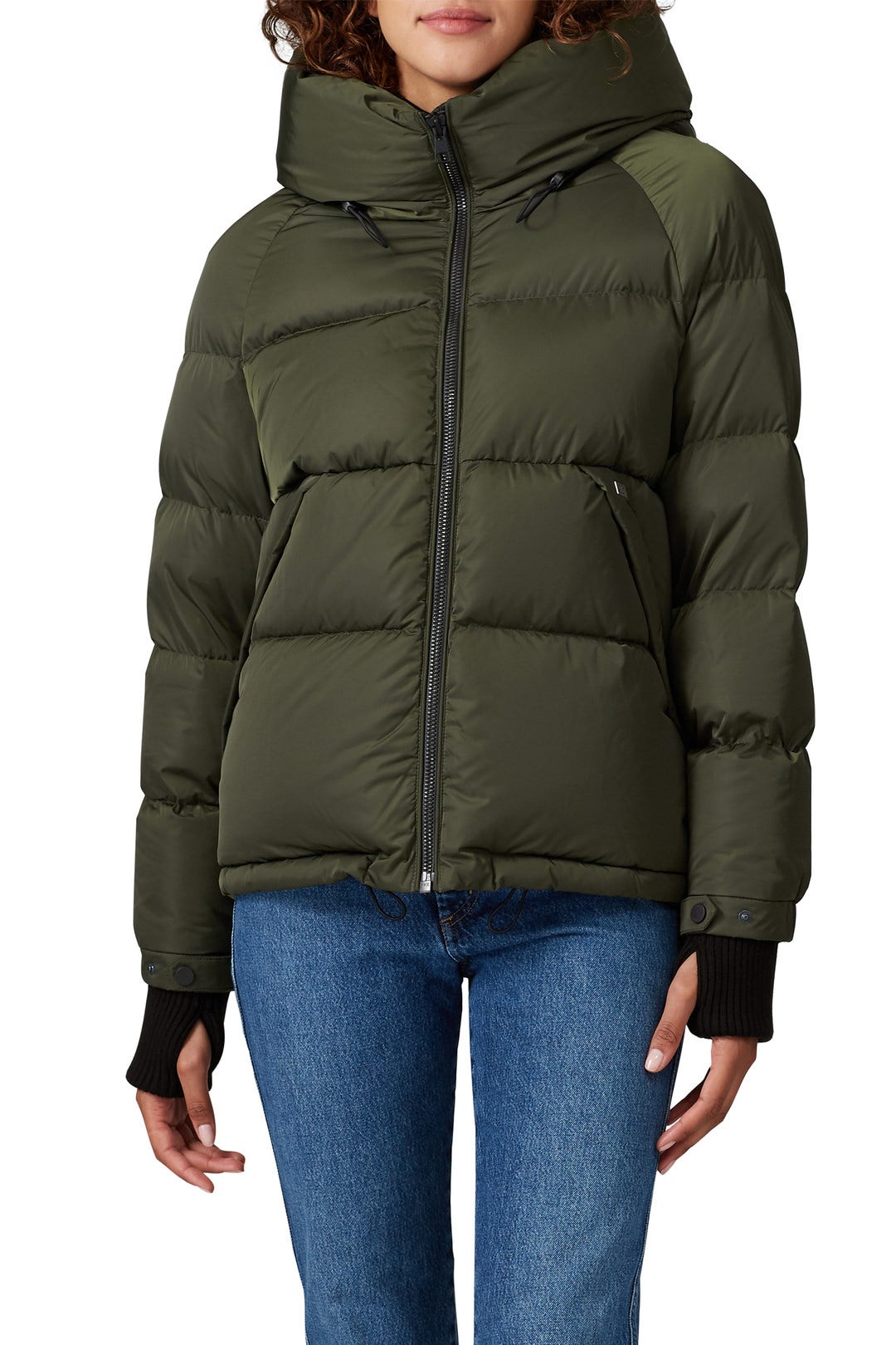 Green Sylivana Puffer Coat by SOIA & KYO 1