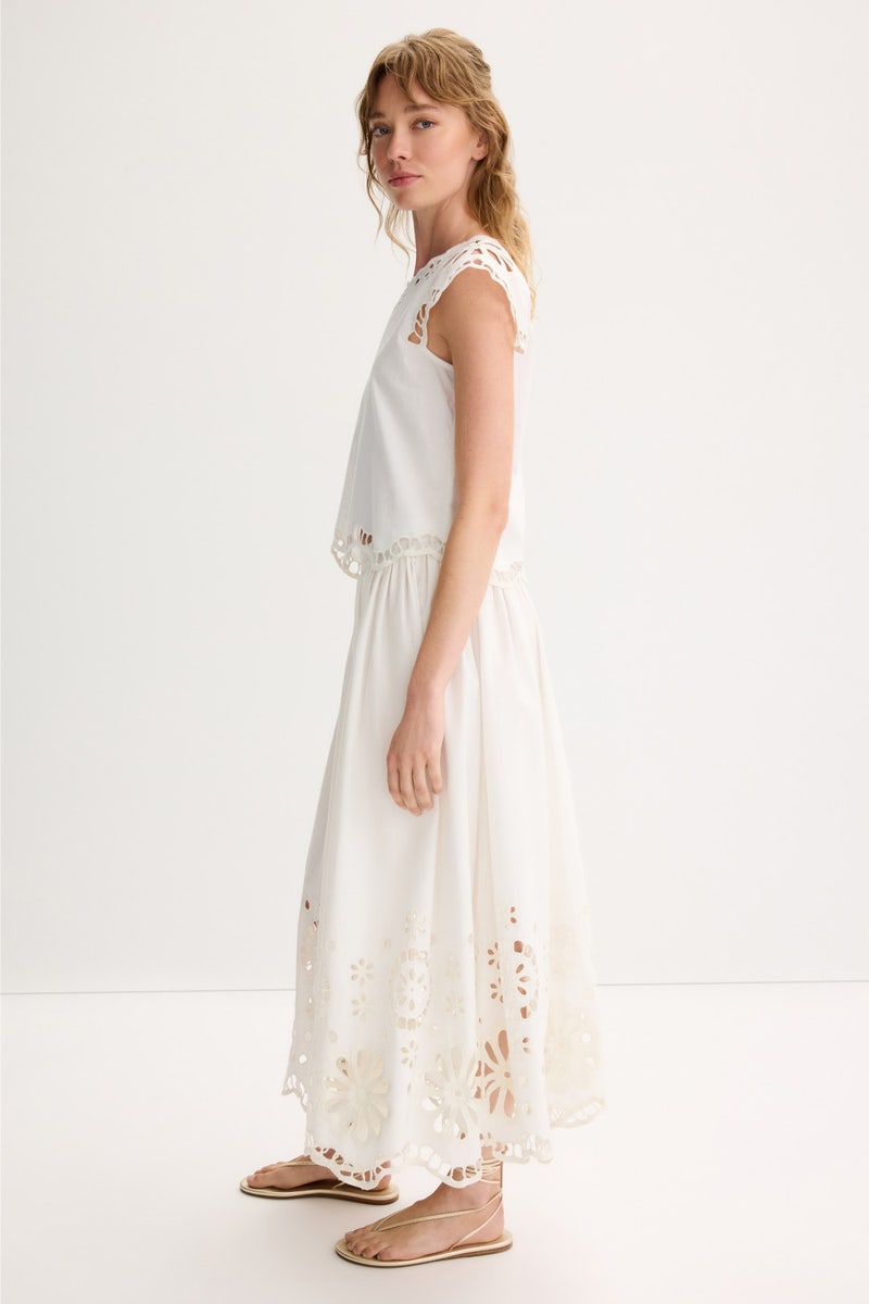 The Super Bloom Eyelet Top by The Great. - Photo 1