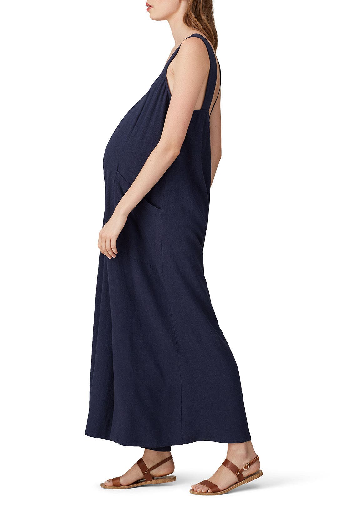Linen Lyla Maternity Jumpsuit by Rachel Pally 1