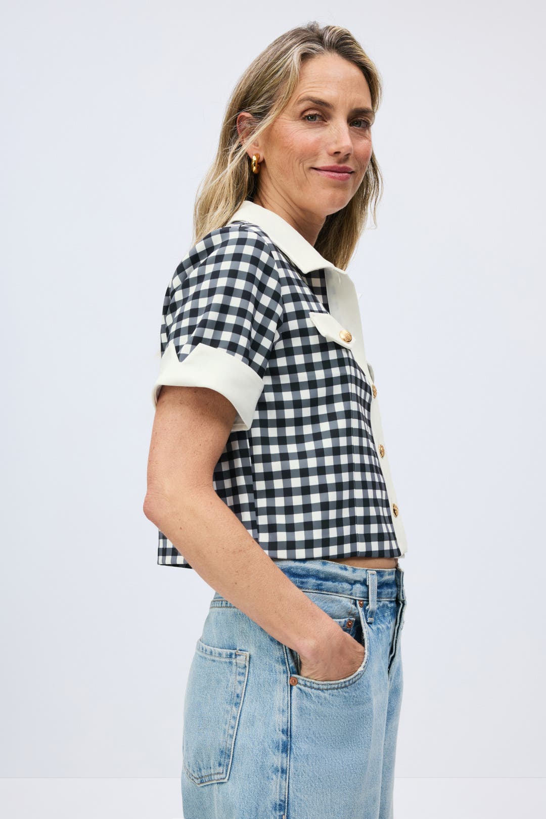 Gingham Emery Top by Alexia Admor | Rent the Runway