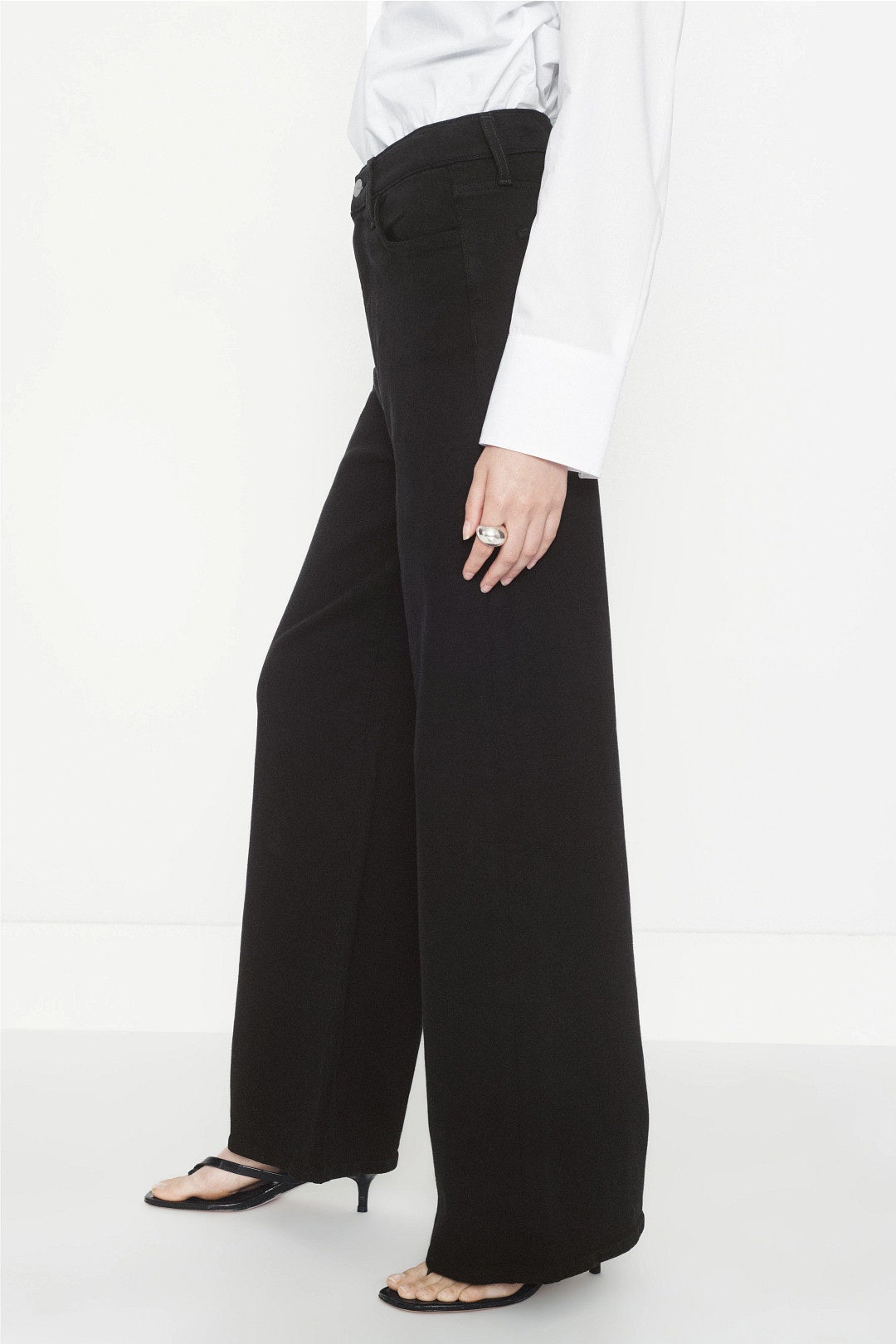 Petite Black Mia Wide Leg Jeans by Joe's Jeans 1