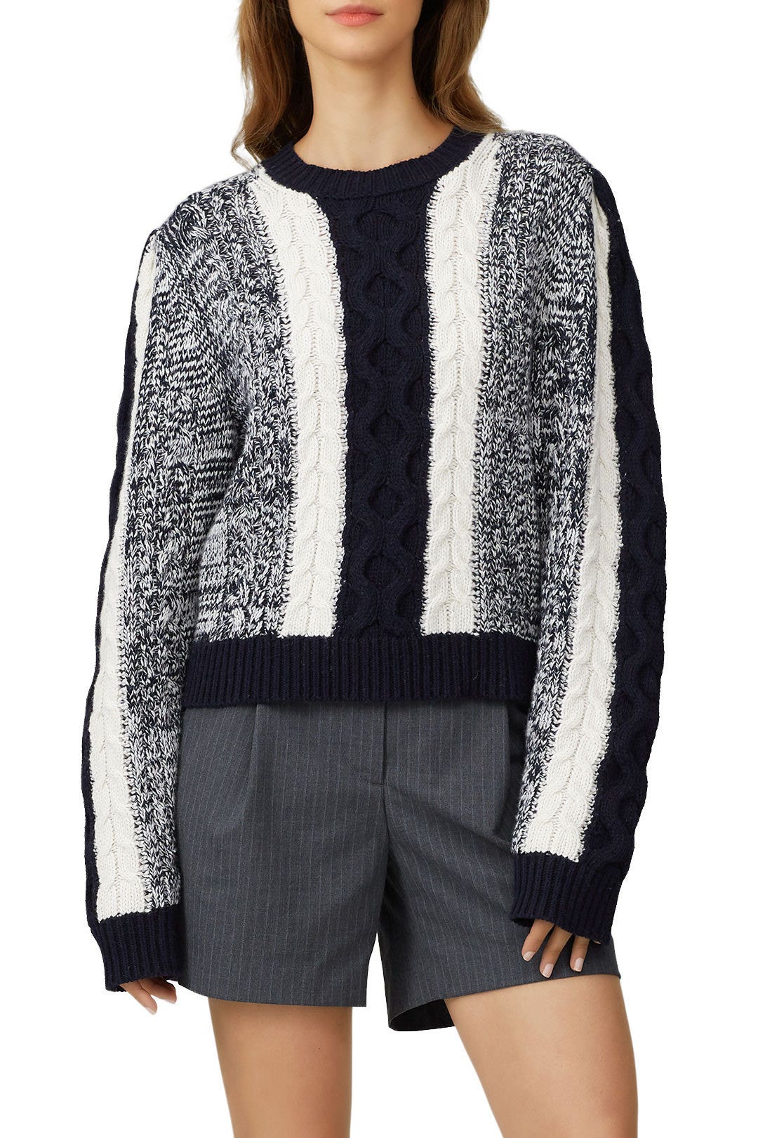 Colorblock Wool Sweater by Jason Wu 2
