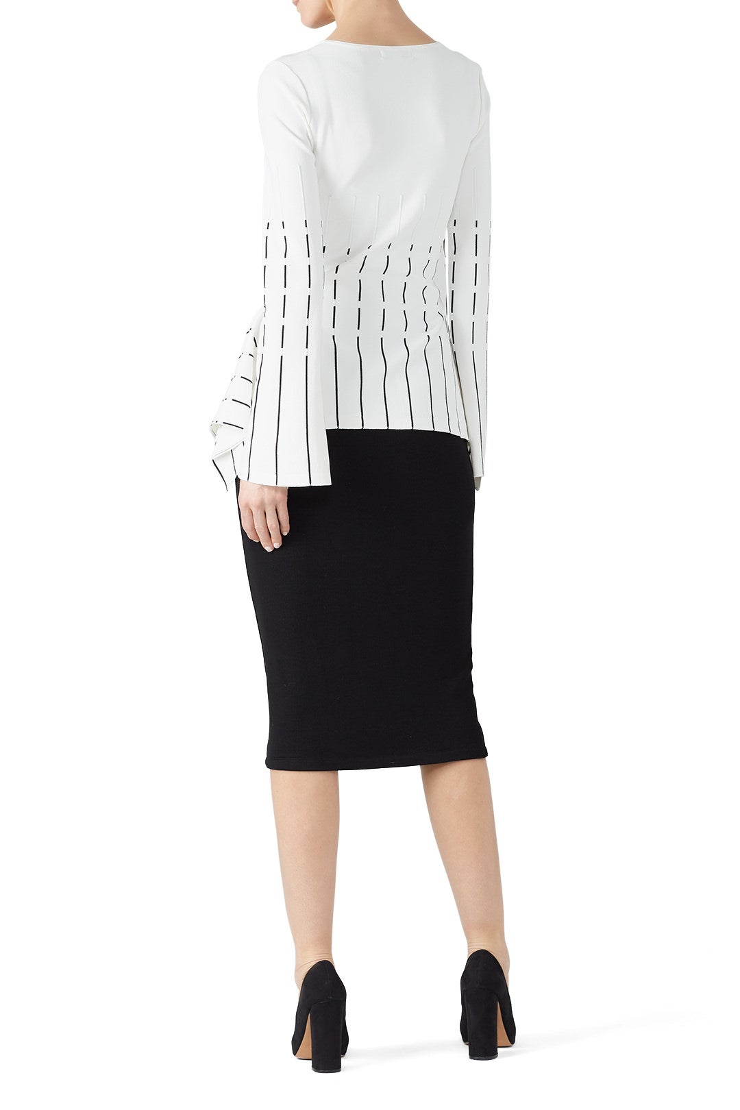Stripe Peplum Sweater by Prabal Gurung x RTR 2
