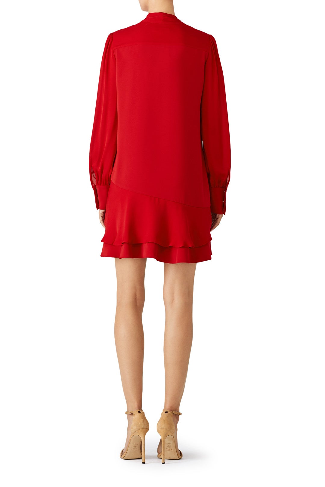 Red Kenji Combo Dress by Parker 1