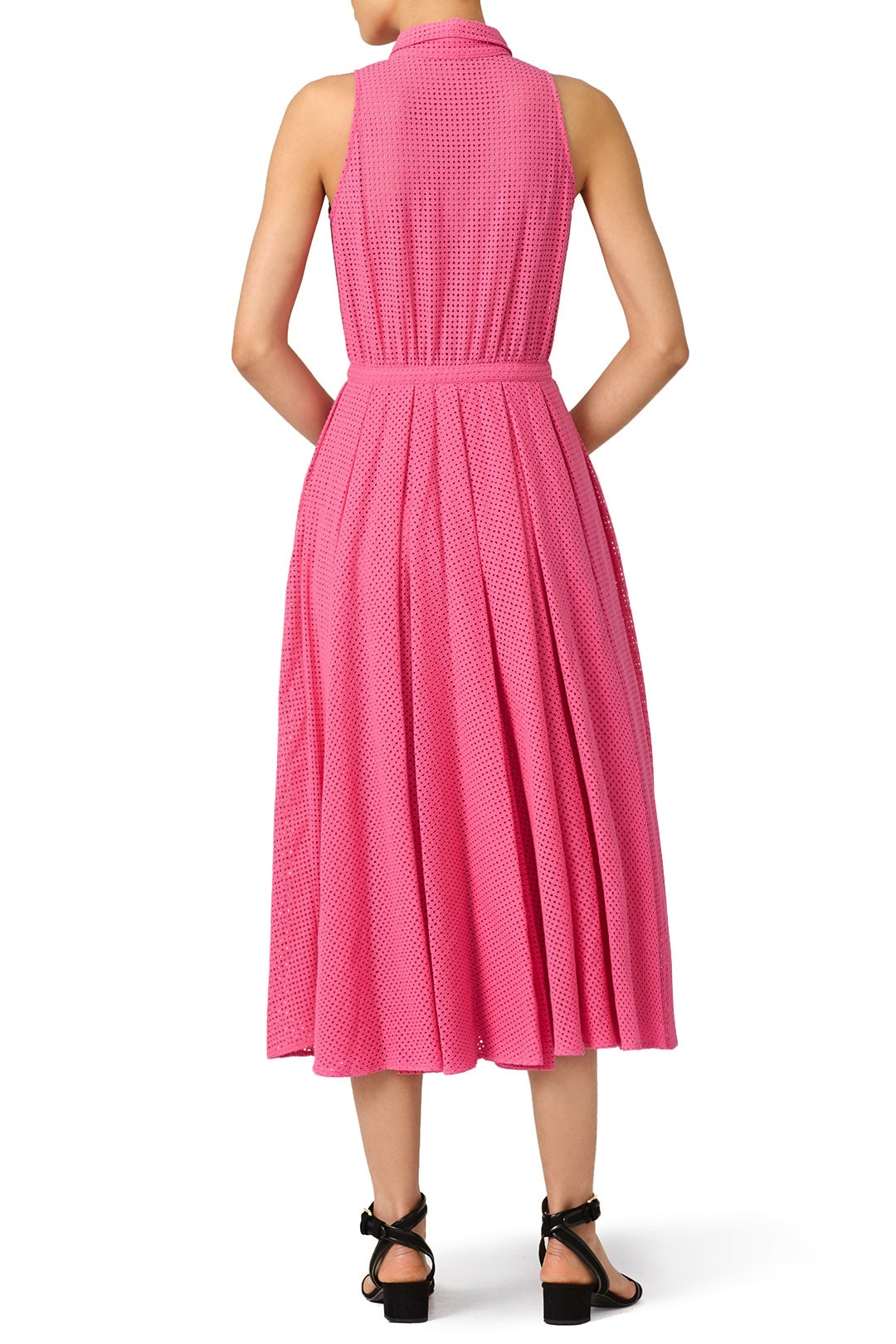 Sweet Pink Blossom Midi Shirtdress by Raoul 2