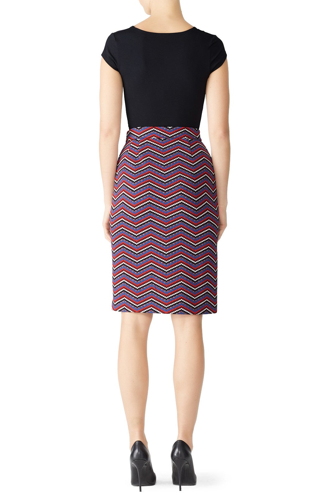 Chevron Button Skirt by Slate & Willow 2