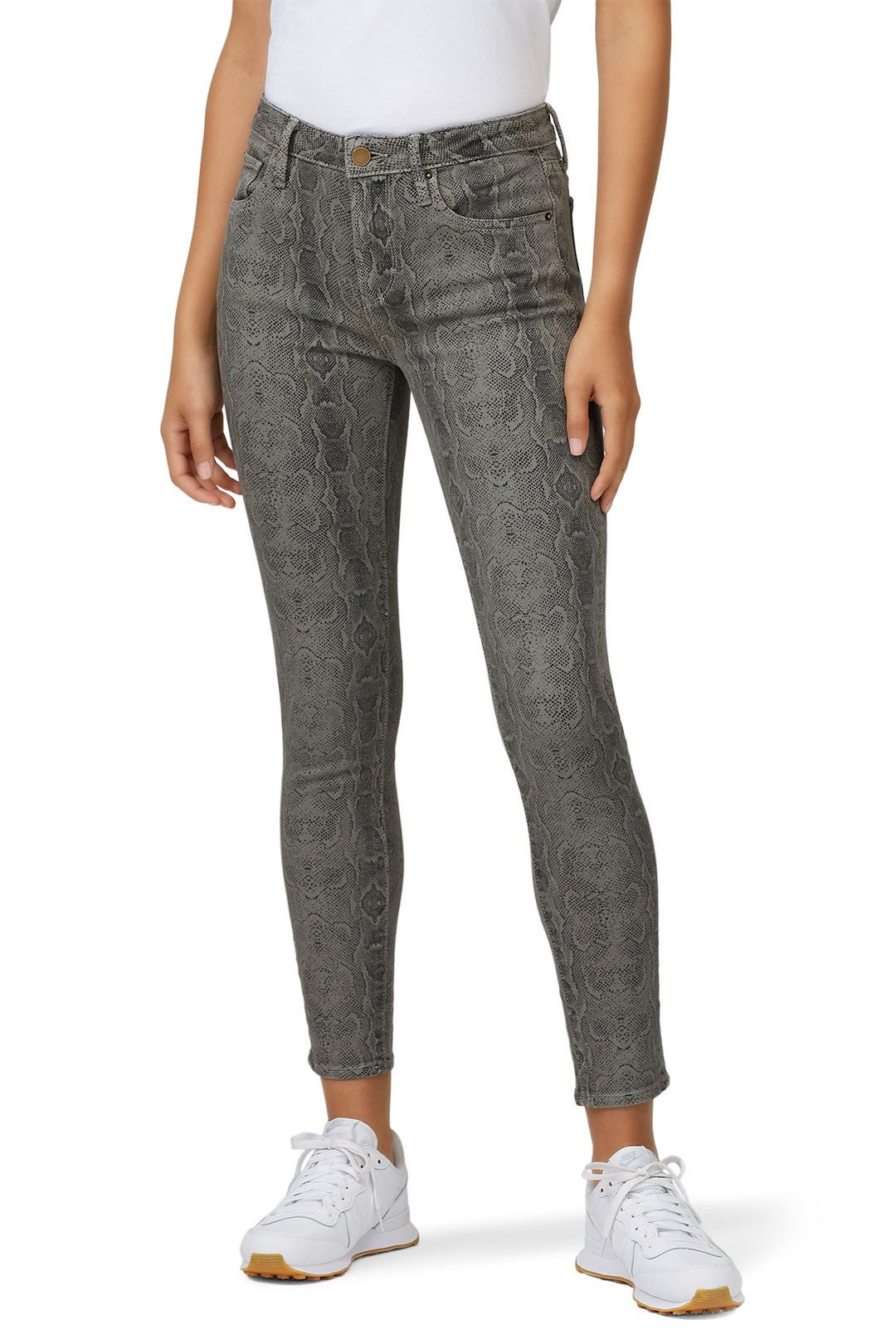 Python Printed Skinny Jeans by Louna 2
