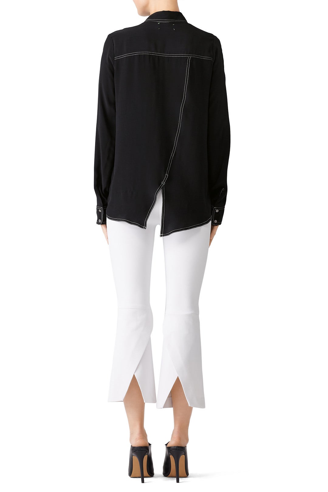 Washed Boyfriend Shirt by Nicole Miller 1